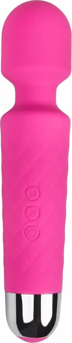EasyToys - Mini Wand Vibrator - Wandvibrator - Ook voor Massages - Oplaadbaar - Waterproof - Wand Vibrator - Vibrator - Vibrators voor Vrouwen - Sex Toys voor Vrouwen - Vibrators - Roze — afbeelding 1