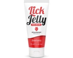 INTIMATELINE - LICK JELLY GLIJMIDDEL AARDBEI 50 ML | ORALE SEKS GEL