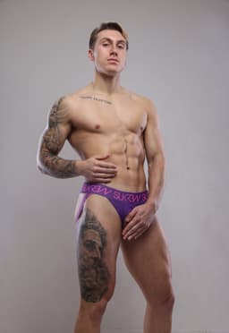 SUKREW U-Style Jockstrap Tyrian Purple - MAAT L - Heren Ondergoed - Jockstrap voor Man - Mannen Jock — thumbnail 4