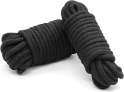CHPN - Bondagetouw - Touw voor bondage - 2x 10Meter - BDSM spel - Zwart touw - Erotiek - Erotisch spel - Vastbinden - Partner vastbinden - Boeien — thumbnail 1