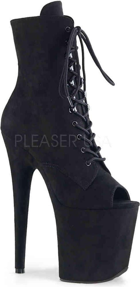 Pleaser - FLAMINGO-1021FS Plateau Laarzen, Paaldans schoenen - Paaldans schoenen - 38 Shoes - Zwart — afbeelding 1