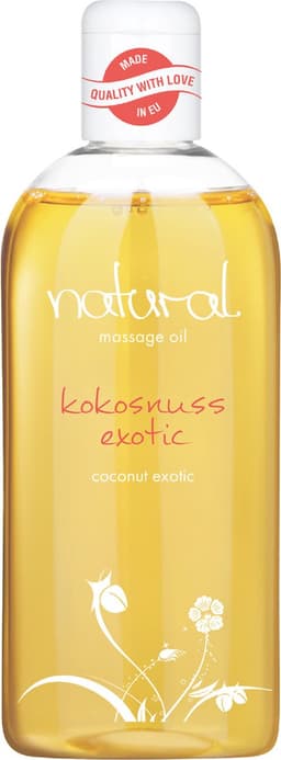 Natural Wellness massageolie, erotische massageolie, exotische kokosgeur, 250 ml — thumbnail 1