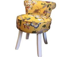 Moderne lage rug make-up tafel stoel met gewatteerde bank en hoge elastische spons zitting voor lounge slaapkamer witte rubberen houten poten inbegrepen