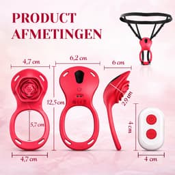 Artix Essentials Rose Vibrator – Voor Vrouwen & Koppels – App Bediening – 10 Standen – Waterdicht – Handsfree — thumbnail 3