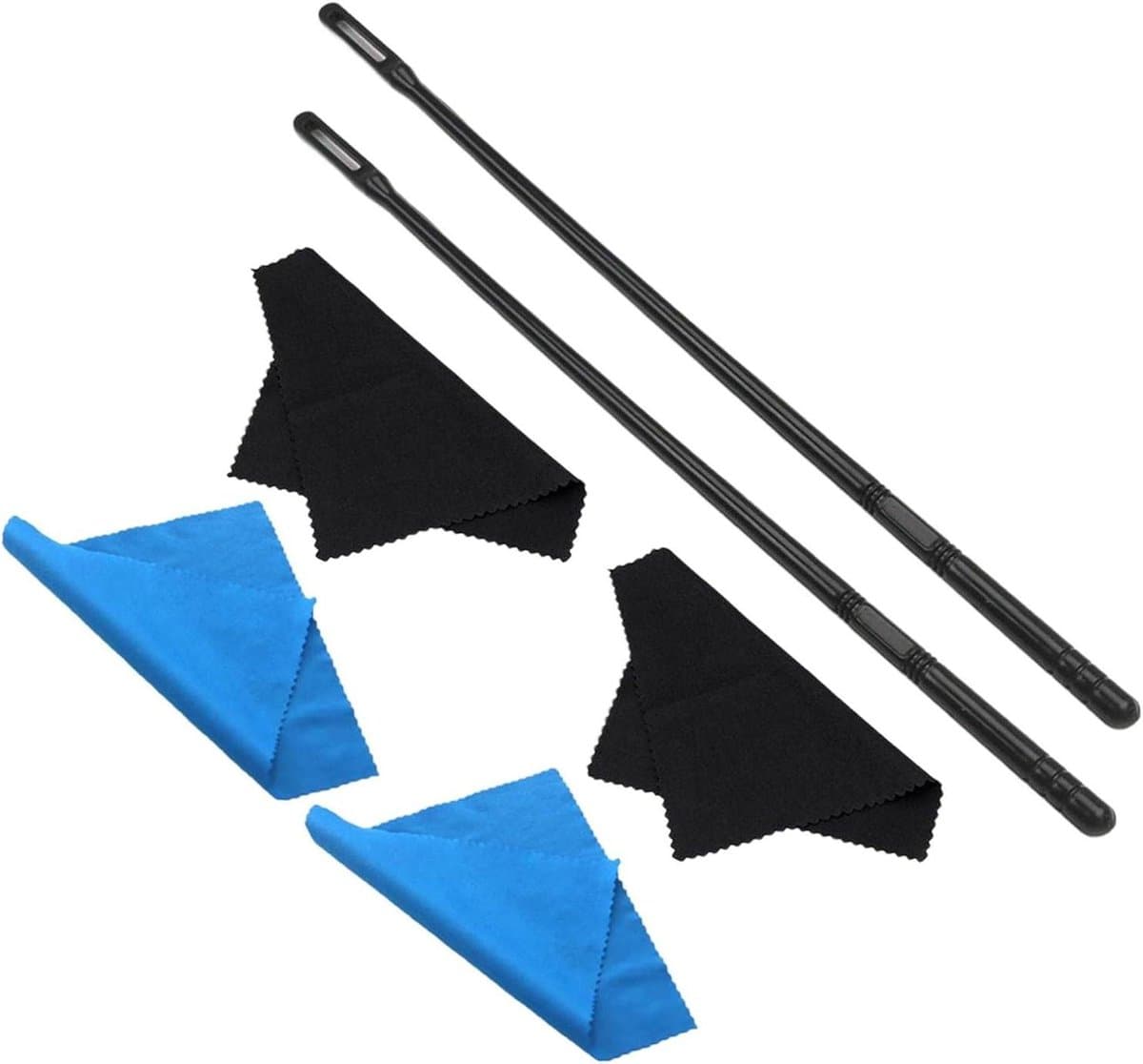 Fluit Reinigingsset - Muziekonderdelen - Instrument Onderhoud - Speciaal Ontworpen - 35cm Staaf - Zwart — afbeelding 1