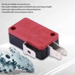 Dailygoods- Micro Switch - 10 Stuks - Hoge Sensitiviteit - Drie Pinnen - Betrouwbaar - Lange Levensduur - Compatibel met Arcade Knoppen - Drukknop — thumbnail 4