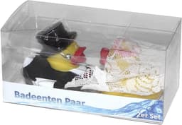 Mokken set - Bruidspaar bekers - Cadeau geven - Met badeendjes - Set van 2 - Multicolor — thumbnail 2