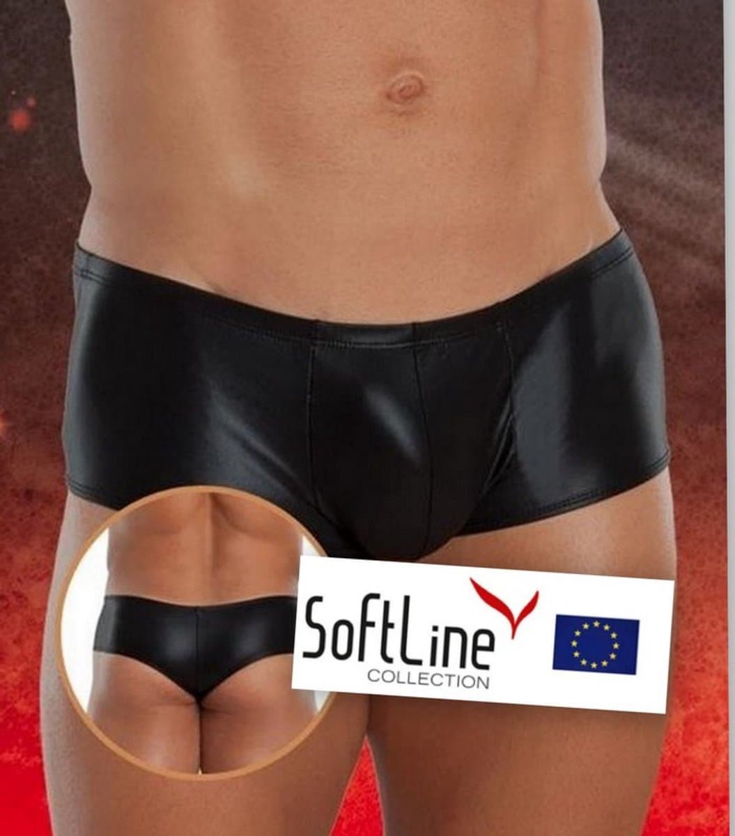 SoftLine Collection - Spannende zijden herenslip Zwart XL — afbeelding 1