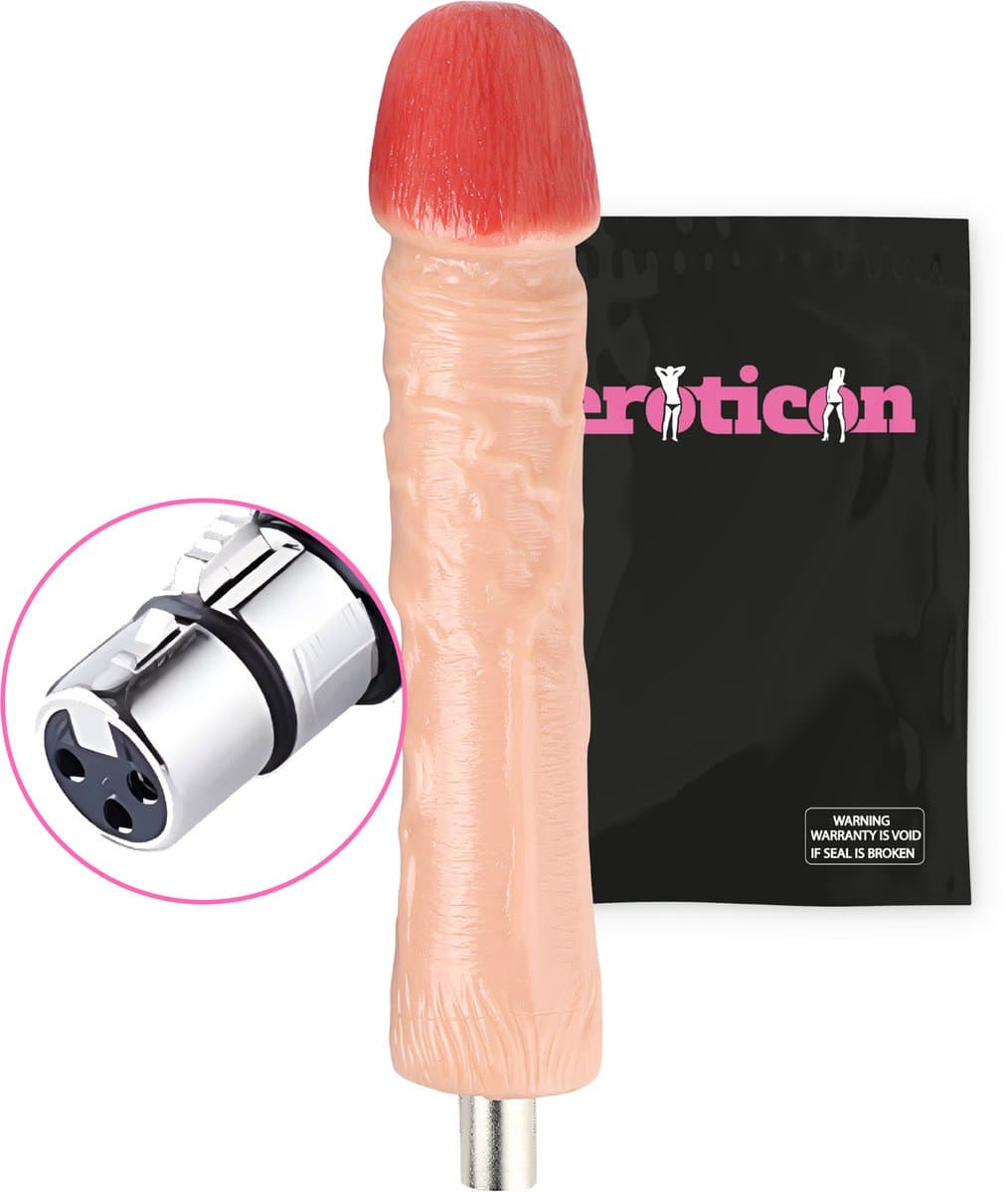Eroticon Dildo Boy - Dik en Groot - 24.5 CM inbreng - Te gebruiken met de Eroticon Neukmachine - Accessoire - 3XLR opzetstuk — afbeelding 1
