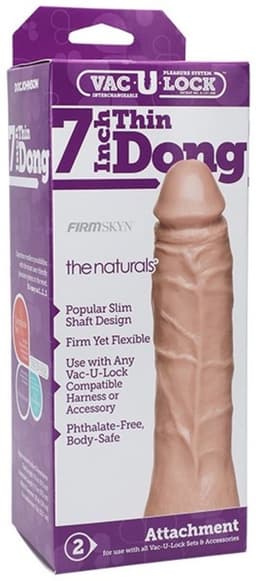 Doc Johnson Thin Natural - Dildo - Met Vac U Lock - Ø 40 mm — thumbnail 2