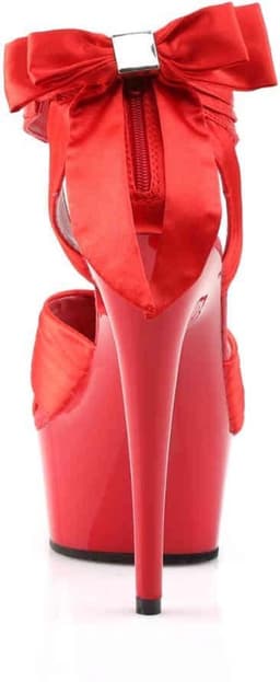 Pleaser - DELIGHT-668 Plateau hakken - US 8 - 38 Shoes - Rood — thumbnail 4