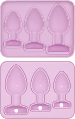 LoveToy - Siliconen IJsblokjesvorm - Buttplug Set - Lila — thumbnail 1