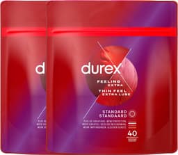Durex Thin Feel Extra Lube x40 - 2 Stuks - Voordeelverpakking — thumbnail 1