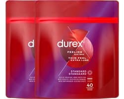 Durex Thin Feel Extra Lube x40 - 2 Stuks - Voordeelverpakking