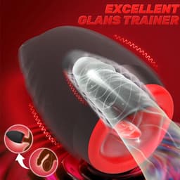 Eikel Masturbator - Verwarmd - Vibrerend - Waterdicht - Oplaadbaar - Penis vibrator — thumbnail 2