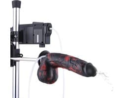 Spuitende Fantasy Dildo KlicLok® en Zuignap 21 cm inclusief glijmiddel launcher