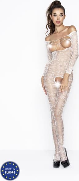PASSION WOMAN BODYSTOCKINGS | Passion Woman Bs031 Bodystocking White One Size — thumbnail 1