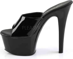 Pleaser - ASPIRE-601 Muiltjes - Paaldans schoenen - 45 Shoes - Zwart — thumbnail 3