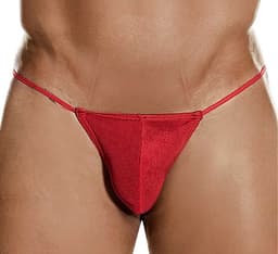 Heren String - Rood - Mannen Lingerie - Seks Ondergoed - One Size Onderbroek — thumbnail 1