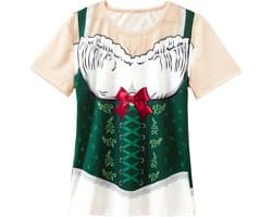 Dames T-Shirt in Beierse Oktoberfest Stijl | Dirndl Blouse Shirt