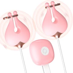 Oneay Roze vibrerende tepelklemmen voor vrouwen, meerdere vibratiestanden, vibrerende tepelklemmen, clitorisstimulator, seksspeeltje voor volwassen stellen, vrouwelijk genot. — thumbnail 2