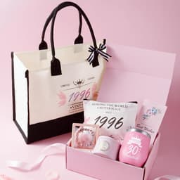Verjaardag Cadeau Set - Unieke Geschenken Vrouwen - Verras Dichtbij - Echte Rozen Geurkaars - 20x20x26 cm - Roze — thumbnail 5