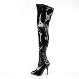 EU 38 = US 8 | SEDUCE-3000 | 5 Plain Stretch Thigh Boot — thumbnail 3