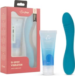 Easy Choice - G-Spot Vibrator - Sex Toys voor Vrouwen - Vibrators voor Vrouwen - G-Spot Vibrator - Dildo - Glijmiddel Waterbasis - EasyGlide Glijmiddel - Erotische Giftset - Cadeau Vrouw - EasyToys - Blauw — thumbnail 1