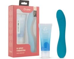 Easy Choice - G-Spot Vibrator - Sex Toys voor Vrouwen - Vibrators voor Vrouwen - G-Spot Vibrator - Dildo - Glijmiddel Waterbasis - EasyGlide Glijmiddel - Erotische Giftset - Cadeau Vrouw - EasyToys - Blauw