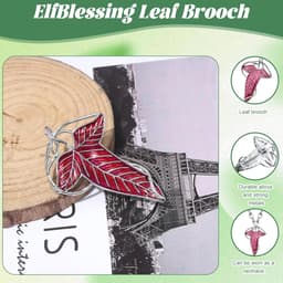 Broches, Leaf Of Lorien reversspeldjes, middeleeuwse broches, damesbroches, gepersonaliseerde broches, vintage kledingdecoratie voor kleding (vier kleuren) — thumbnail 2