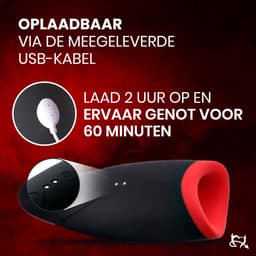 Toys Hub® Automatische Masturbator PRO met Glijmiddel & E-book - 10 Vibraties - Smart Heating - Pocket Pussy - Blowjob Simulator - Elektrisch - Sex Toys voor Mannen Zelf Aftrekken - 14 CM — thumbnail 3