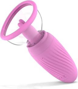Teazers - Suction Cup met Clitoris Vibrator - Clitoris Zuiger met Tong - Vibrators voor Vrouwen - Sex Toys voor Vrouwen - Vibrators - Clitoris Stimulator - Roze — thumbnail 5