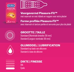 Durex - 20 stuks Condooms - Pleasure Me 1x10 stuks - Nude No Latex 1x10 stuks - Voordeelverpakking — thumbnail 3