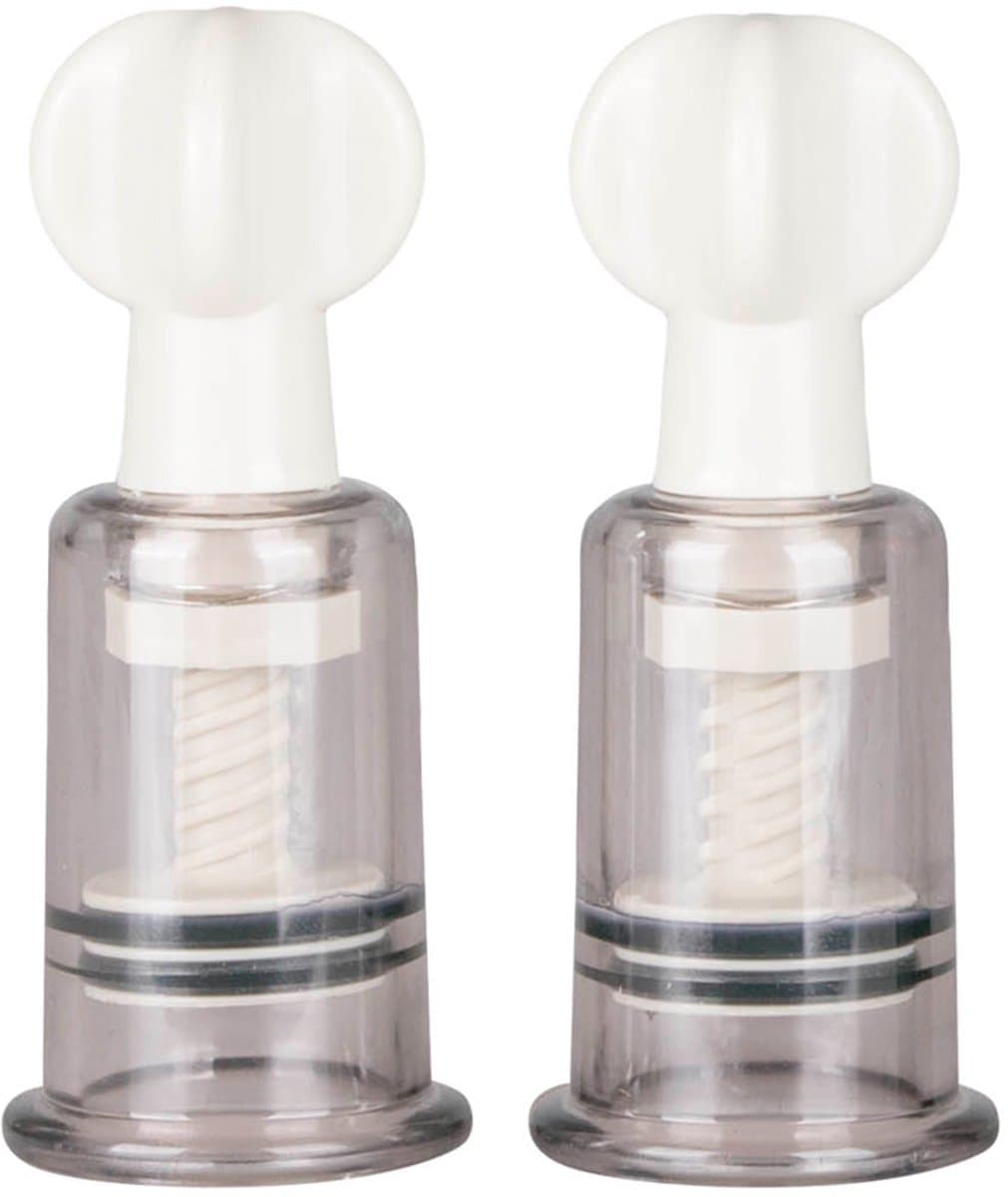EasyToys - Tepelzuigers Klein - Tepelzuigers Set - Voor Mannen en Vrouwen - BDSM - Sex Toys voor Vrouwen - Seksspeeltjes - Clitoris Stimulator - 2 stuks - Transparant — afbeelding 1