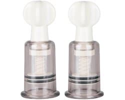 EasyToys - Tepelzuigers Klein - Tepelzuigers Set - Voor Mannen en Vrouwen - BDSM - Sex Toys voor Vrouwen - Seksspeeltjes - Clitoris Stimulator - 2 stuks - Transparant