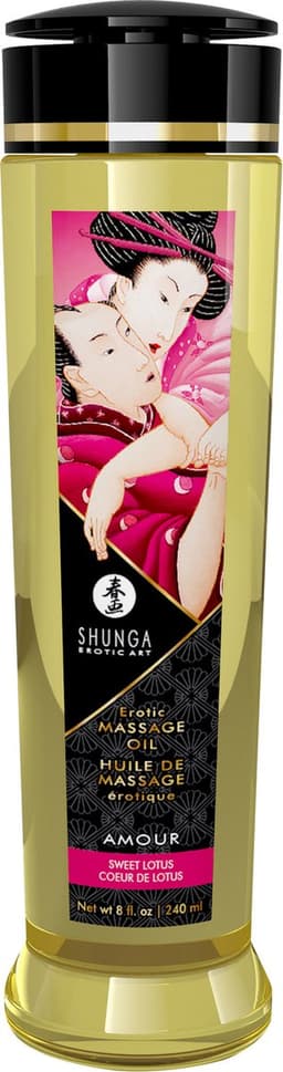 Shunga - Massageolie - Amour Sweet Lotus - 240 ml — thumbnail 1