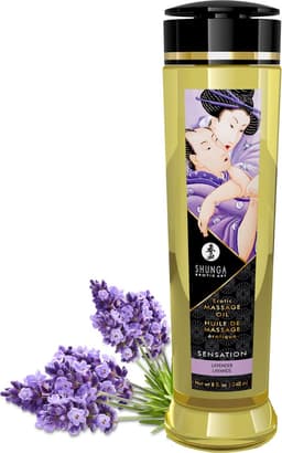 Shunga - Massageolie - Sensation Lavender - Lavendel -240 ml — thumbnail 5