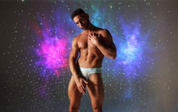 SUKREW U-Style Classic Thong Silver Sparkle - MAAT XL - Erotisch Heren Ondergoed - String voor Man - Sexy mannen String — thumbnail 3