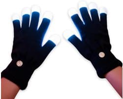 LED Handschoenen - Kleurrijke Wanten - Feestelijke Verlichting - 7 Kleuren Instelbaar - Volwassen Formaat - Meerkleurig