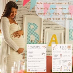 Babyshower Spelkaarten - Gender Reveal Spel - Feestactiviteit - Dubbelzijdig Bedrukt - 20 Kaarten - Multicolor — thumbnail 5