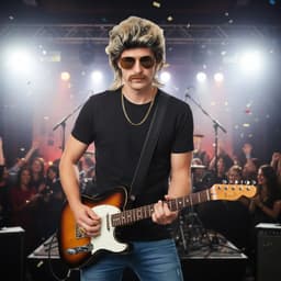 Retro 5-delige Carnavalskostuum Set voor Mannen met Vokuhila Perkament — thumbnail 5