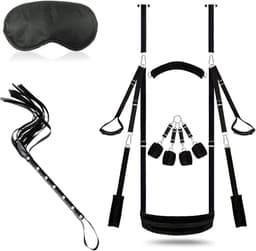 YOR® Sex Schommel - Sex Swing Extra Stevig – Seksschommel – Seksspeeltjes voor Koppel – Seks Schommel BDSM – Erotiek Toys - Sex Sling – Love Swing – Discreet Verpakt - Zwart - 35cm x 33cm x 13cm — thumbnail 1