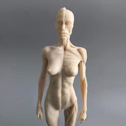 Anatomisch Model - Menselijk Lichaam - Tekenen Studeren - Gedetailleerde Spieren - 11 Inch - Wit — thumbnail 3