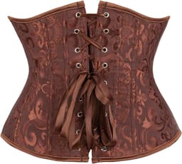 Dames satijnen corset bustier taille trainer plus size body shaper — thumbnail 3