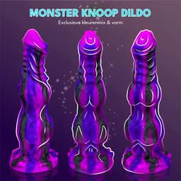 JustFun Fantasy Dildo - 30 CM - Met Zuignap - Sex Toys voor Mannen & Vrouwen - Monster Anal Plug XXL - Paars — thumbnail 5