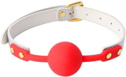 Kiotos BDSM - Summertime - Ball Gag - Wit/Rood — thumbnail 1