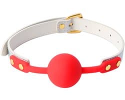 Kiotos BDSM - Summertime - Ball Gag - Wit/Rood