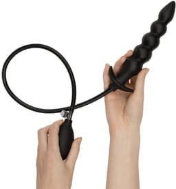 Anal Collection - Opblaasbare Dildo met Pomp 20 cm - Zwart — thumbnail 3