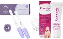 Conceive Plus Glijmiddel + 2 x Zwangerschapstest Telano Premium Midstream — thumbnail 1