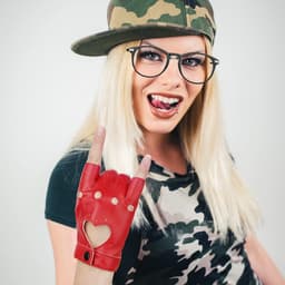 Punk Handschoenen Rood Vingerloze Leer Palm Cosplay Halloween Dames Meisjes Show — thumbnail 3